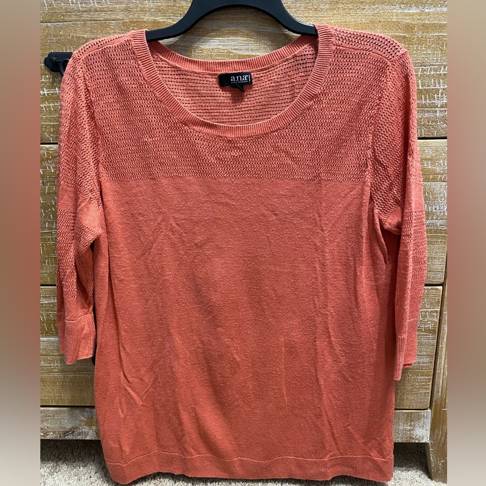 A.N.A Coral Mesh 1/2 Sleeve Sweater